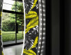 Runder dekorativer Spiegel mit LED-Beleuchtung für den Flur - Gold Jungle #11