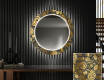 Runder dekorativer Spiegel mit LED-Beleuchtung für den Flur - Ancient Pattern #1