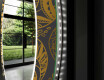 Runder dekorativer Spiegel mit LED-Beleuchtung für den Flur - Ancient Pattern #11