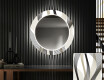 Runder dekorativer Spiegel mit LED-Beleuchtung für den Flur - Waves