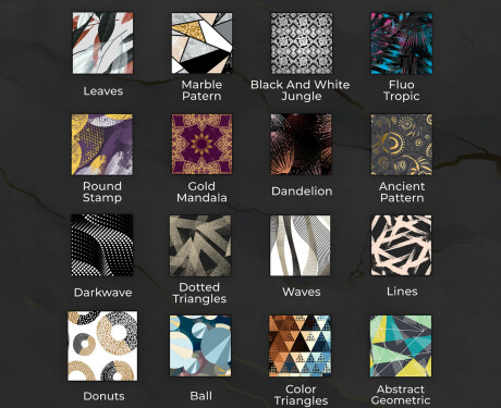 Runder dekorativer Spiegel mit LED-Beleuchtung für das Badezimmer - Blue Drawing #9