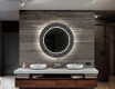 Runder dekorativer Spiegel mit LED-Beleuchtung für das Badezimmer - Dotts #12
