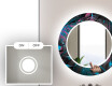 Runder dekorativer Spiegel mit LED-Beleuchtung für das Badezimmer - Fluo Tropic #4