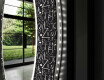 Runder dekorativer Spiegel mit LED-Beleuchtung für das Badezimmer - Ghotic #11