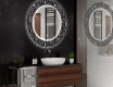Runder dekorativer Spiegel mit LED-Beleuchtung für das Badezimmer - Ghotic #2