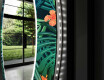 Runder dekorativer Spiegel mit LED-Beleuchtung für das Badezimmer - Tropical #11