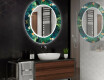 Runder Dekorativer Spiegel Mit LED-beleuchtung Für Badezimmer - Tropical #2