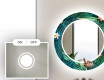 Runder dekorativer Spiegel mit LED-Beleuchtung für das Badezimmer - Tropical #4