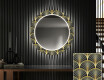 Runder dekorativer Spiegel mit LED-Beleuchtung für den Flur - Art Deco #1