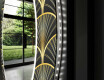 Runder dekorativer Spiegel mit LED-Beleuchtung für den Flur - Art Deco #11