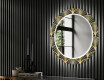 Runder dekorativer Spiegel mit LED-Beleuchtung für den Flur - Art Deco #2