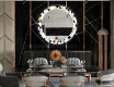 Runder dekorativer Spiegel mit LED-Beleuchtung für das Esszimmer - Geometric Patterns #12