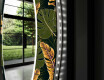 Runder dekorativer Spiegel mit LED-Beleuchtung für den Flur - Botanical Flowers #11