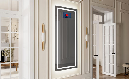 Großer Wandspiegel mit LED Beleuchtung L15
