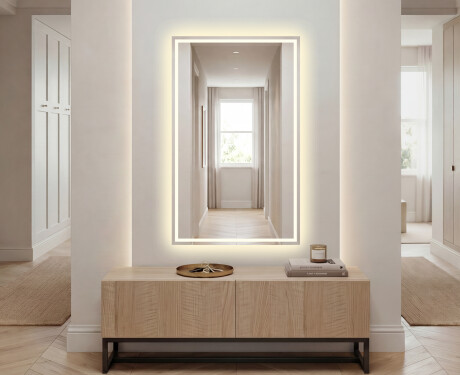 Großer Wandspiegel mit LED Beleuchtung L49