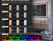 Großer Wandspiegel mit LED Beleuchtung L49 #9