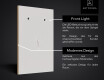 Großer Wandspiegel mit LED Beleuchtung L49 #6