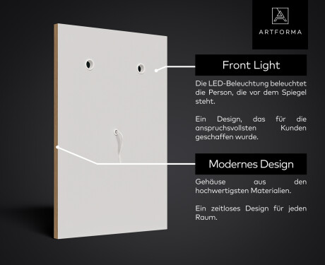 Großer Wandspiegel mit LED Beleuchtung L49 #6