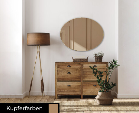 Oval dekorativer spiegel Flur modern L178 #2