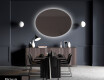 Oval dekorativer spiegel Flur modern L178 #4