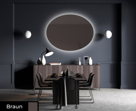 Oval dekorativer spiegel Flur modern L178 #4