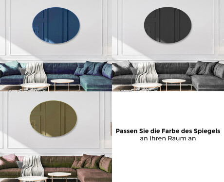Oval dekorativer spiegel Flur modern L178 #10