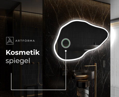 Unregelmäßiger Spiegel mit LED Beleuchtung P222 #4