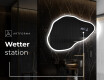 Unregelmäßiger Spiegel mit LED Beleuchtung P222 #6