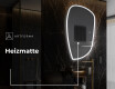 Unregelmäßiger asymmetrischer Spiegel mit LED Beleuchtung I222 #8