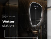Unregelmäßiger asymmetrischer Spiegel mit LED Beleuchtung I223 #6