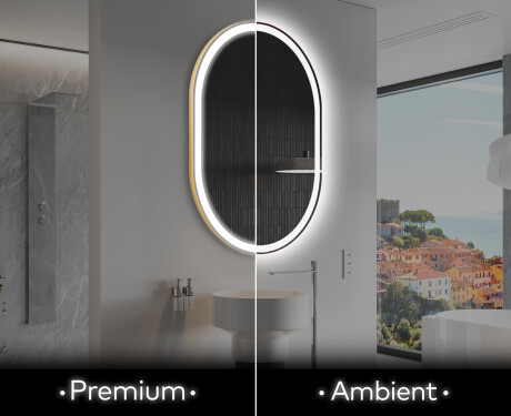 Vertikaler Badspiegel mit LED Beleuchtung L230