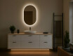 Badspiegel mit LED Beleuchtung 50x80cm mit kaltem LED-Licht 7000K, warmem Licht 3000K oder neutralem Licht 4500K