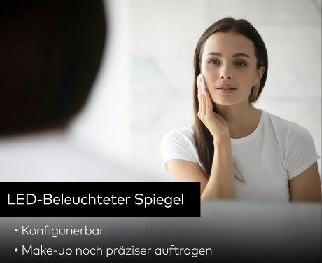 Spiegel mit LED Beleuchtung und Rahmen - Superlight #9