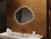 Badezimmerspiegel mit Beleuchtung, zweifarbig, Touch‑Schalter, Heizmatte