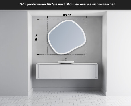 Wandspiegel Beleuchtet unregelmäßige Form R222 #4