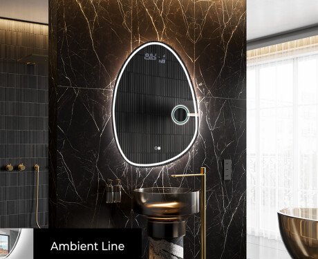 Unregelmäßiger Spiegel mit LED Beleuchtung SF223