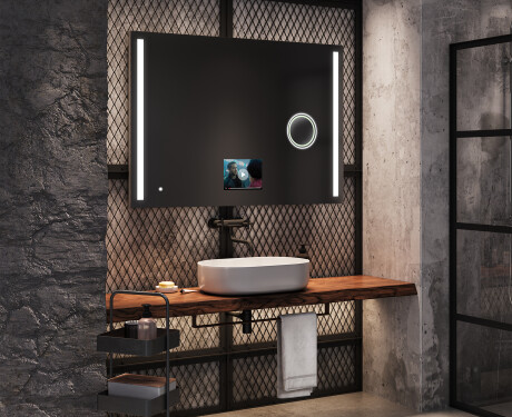 Smart Spiegel LED Badspiegel L02 Apple #8