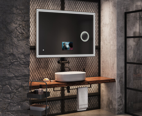 Smart Spiegel LED Badspiegel L57 Apple #8