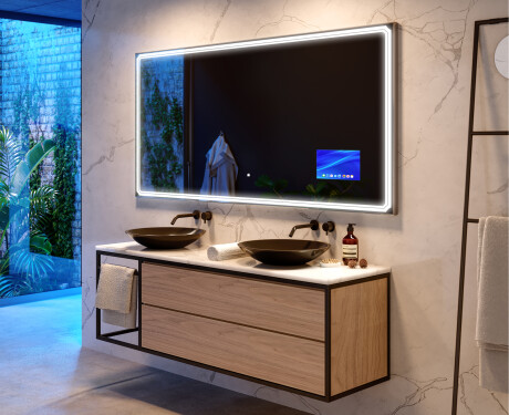 Smart Spiegel LED Badspiegel L136 Apple #10
