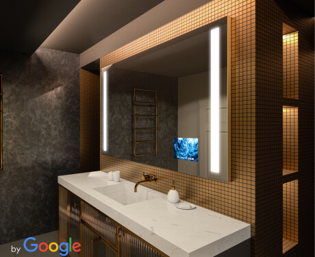 Badezimmerspiegel mit Beleuchtung LED Smart Google L02