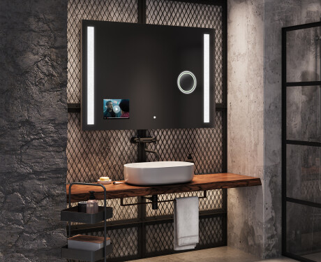 Badezimmerspiegel mit Beleuchtung LED Smart Google L02 #6