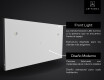 Badezimmerspiegel mit Beleuchtung LED Smart Google L02 #11