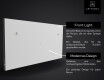 Smart Google Rechteckig Badspiegel mit LED Beleuchtung L15 #5