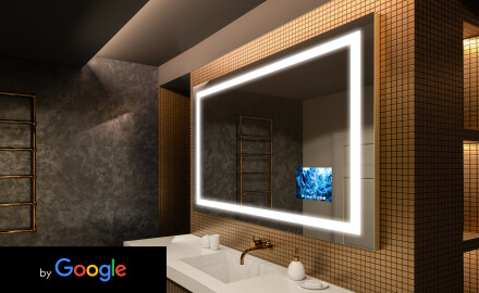 Smart Google Rechteckig Badspiegel Mit LED Beleuchtung L15