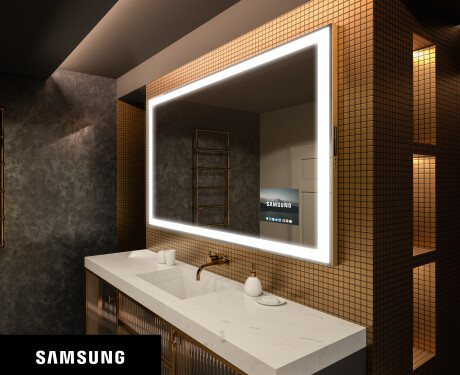Smart Spiegel LED Badspiegel L01 Samsung #1