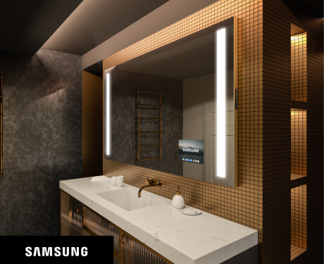 Smart Spiegel LED Badspiegel L02 Samsung