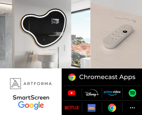 Unregelmäßiger Spiegel mit LED SMART N223 Google #2