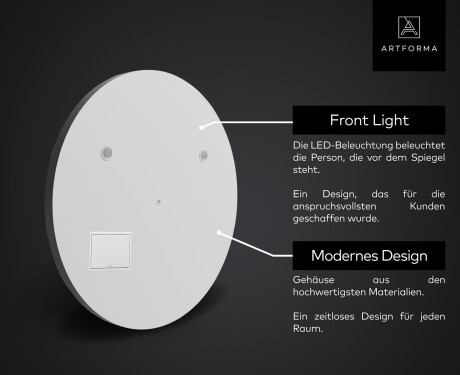 Runde Spiegel mit LED SMART L33 Apple #2