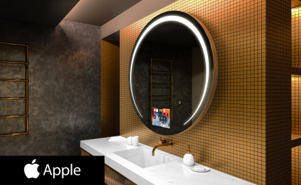 Runder Badspiegel mit LED SMART L153 Apple