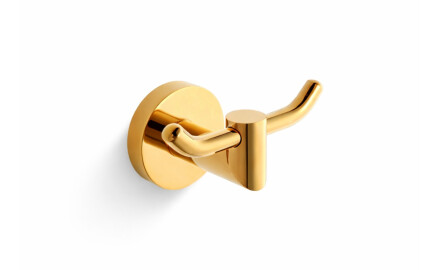 CLASSIC – Doppelhaken für Handtücher / goldglänzend